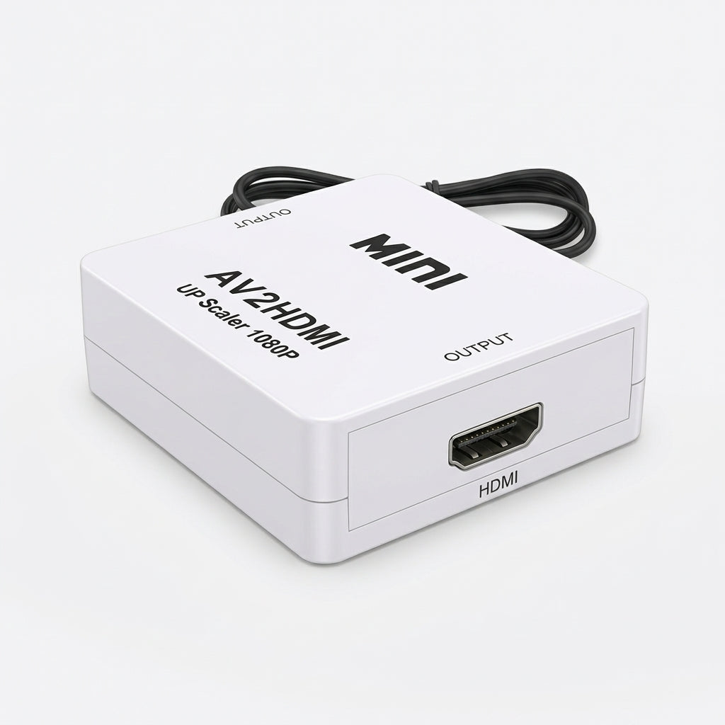 RCA (tulip) to HDMI adapter av2hdmi upscaler