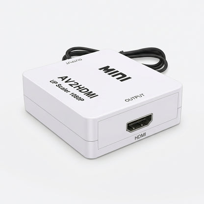 RCA (tulip) to HDMI adapter av2hdmi upscaler