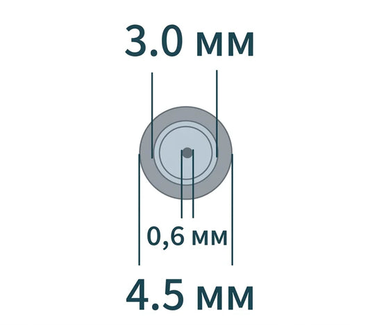 USB Type-C 100W кабель живлення DC 4.5×3.0*0.6 HP для зарядки ноутбука