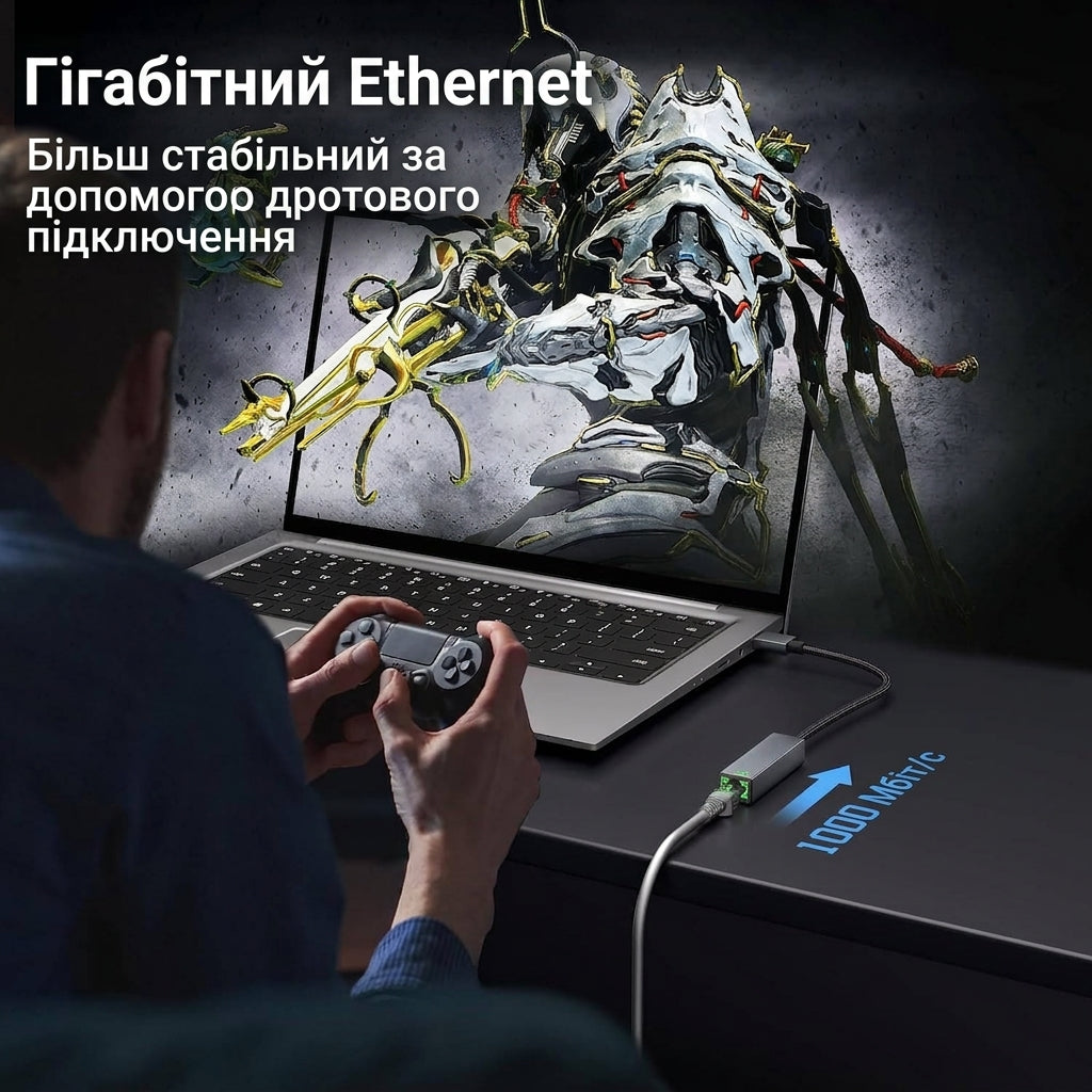 Сетевой адаптер USB 3.0 to RJ45 1000 Mbps Gigabit LAN