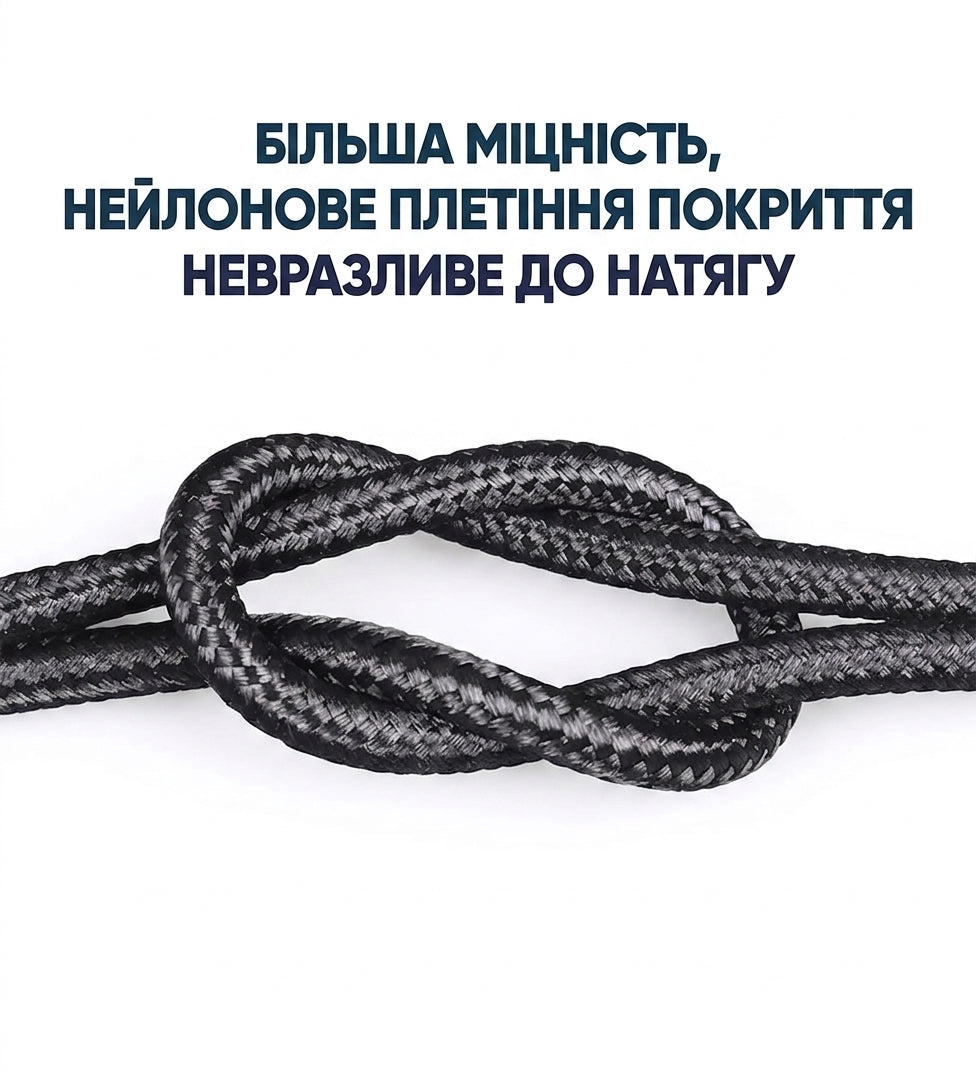 Кабель магнітний USB — Type-C Essager, швидка зарядка 5 А, 1 м, чорний