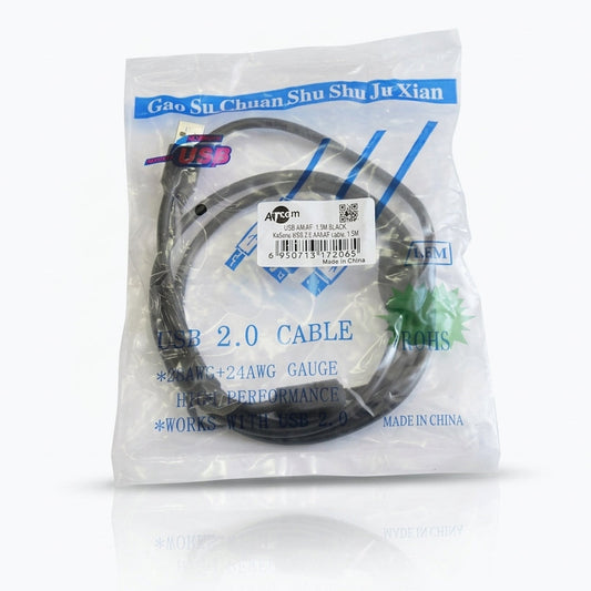 Data cable USB 2.0 AM/AF 1.5m Atcom (17206)