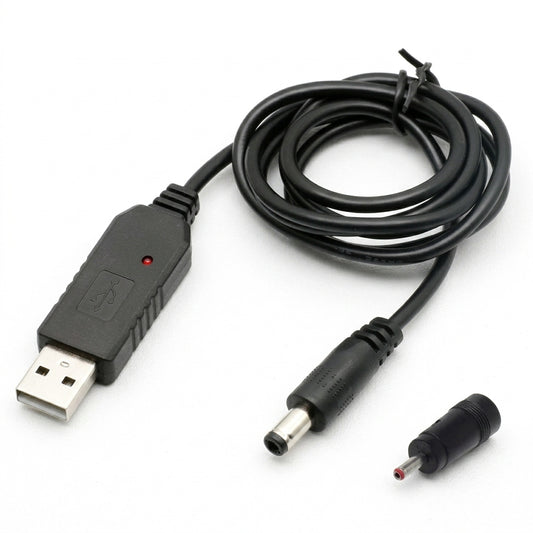 Converter USB DC 12v 5.5x2.5 for modem router