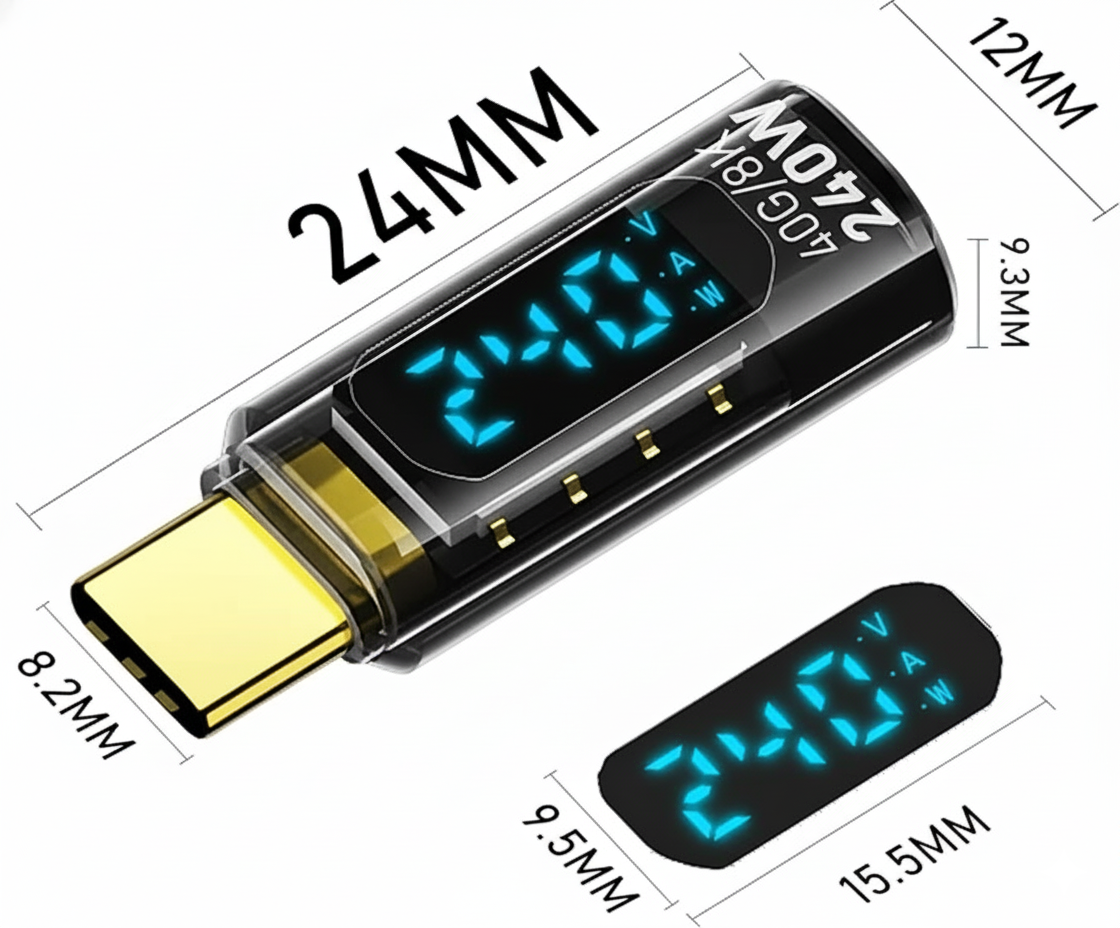 Адаптер DC 5.5×2.1 на Type-C 100W E-marke
