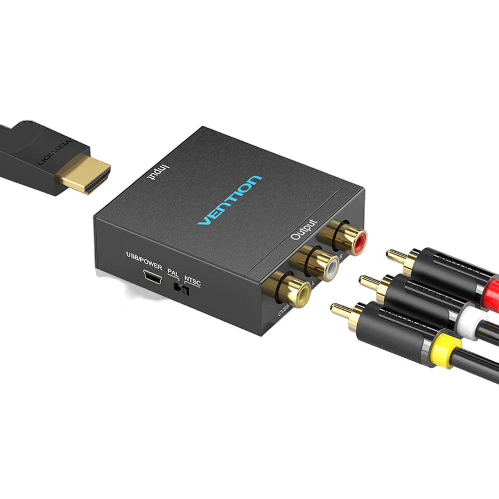 Конвертор HDMI to AV RCA (тюльпан) Vention