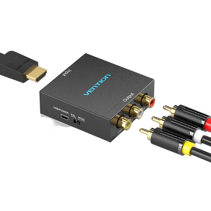 Конвертор HDMI to AV RCA (тюльпан) Vention