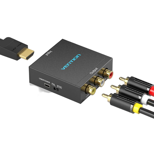 Конвертор HDMI to AV RCA (тюльпан) Vention