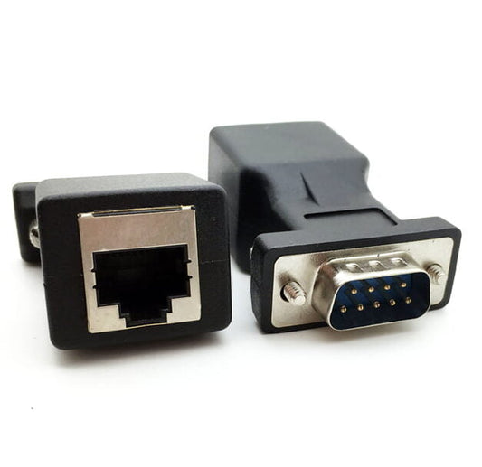 Переходник DB9 папа RS-232 в розетку RJ-45