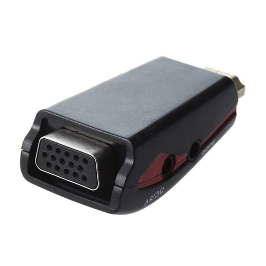 Переходник HDMI к VGA; дополнительное питание; аудио 3.5мм; KBT000816