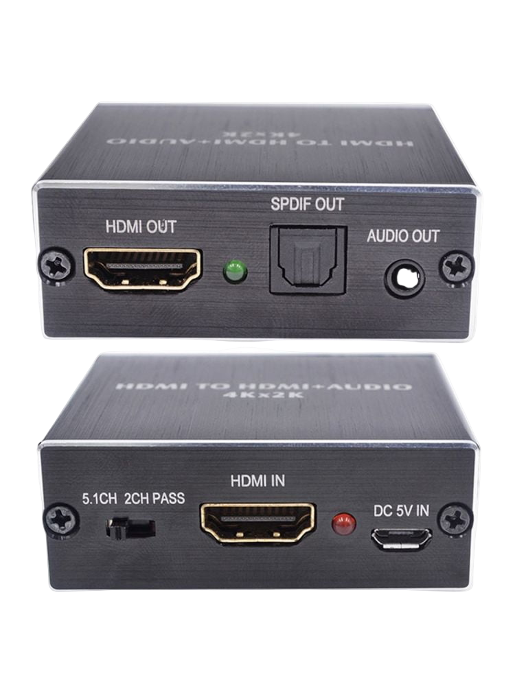 HDMI аудіо екстрактор to optical toslink 3.5мм металевий корпус Kebidu 10P12