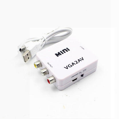 Переходник-конвертер VGA to AV RCA активен мини VGA2AV