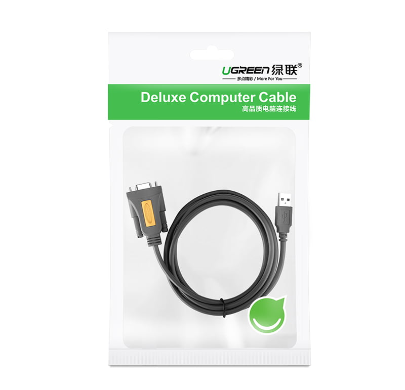 Кабель USB-RS232 female 1.5 м Prolific PL2303 Ugreen 20201