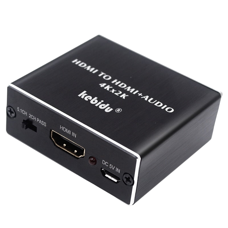 HDMI аудіо екстрактор to optical toslink 3.5мм металевий корпус Kebidu 10P12