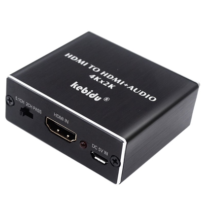 HDMI аудіо екстрактор to optical toslink 3.5мм металевий корпус Kebidu 10P12