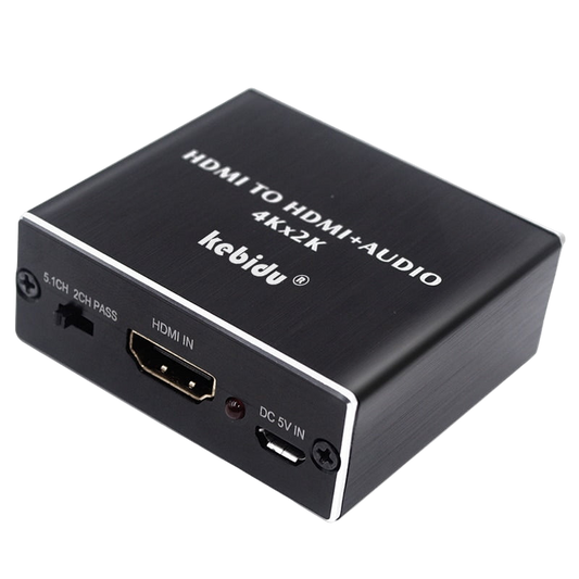 HDMI аудіо екстрактор to optical toslink 3.5мм металевий корпус Kebidu 10P12