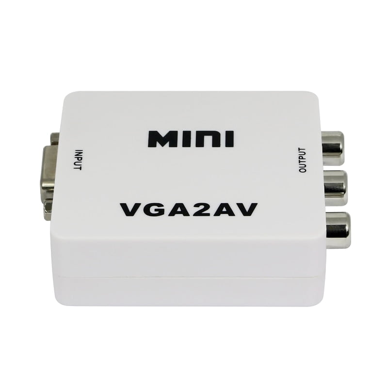 Переходник-конвертер VGA to AV RCA активен мини VGA2AV