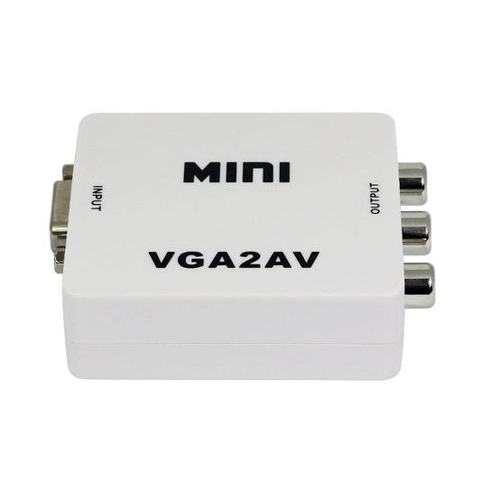 Перехідник-конвертер VGA to AV RCA активний міні VGA2AV
