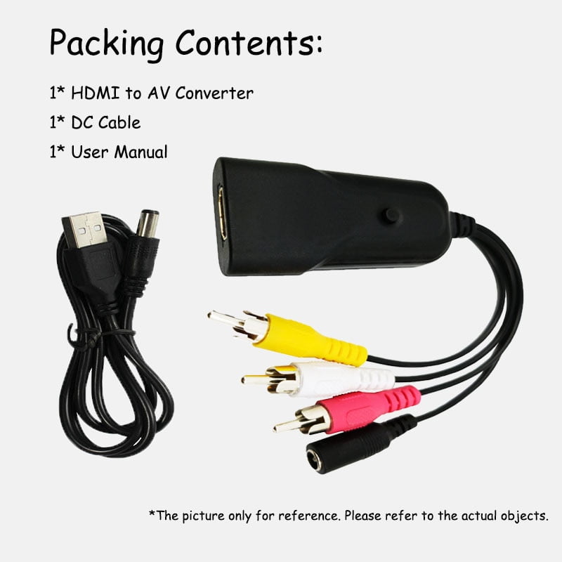 Кабель-конвертер HDMI в AV RCA тюльпан Wiistar 2EG-mini