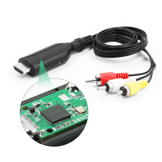 Кабель-конвертер HDMI в AV RCA (тюльпан) Wiistar micro