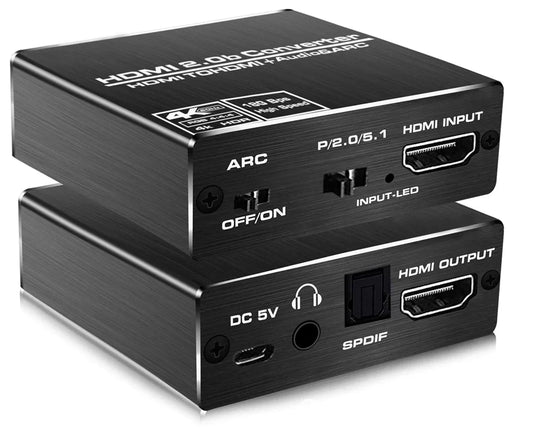 Аудіо екстрактор HDMI 2.0 в optical toslink/3.5мм 4K/60Гц Tishric 9T-52