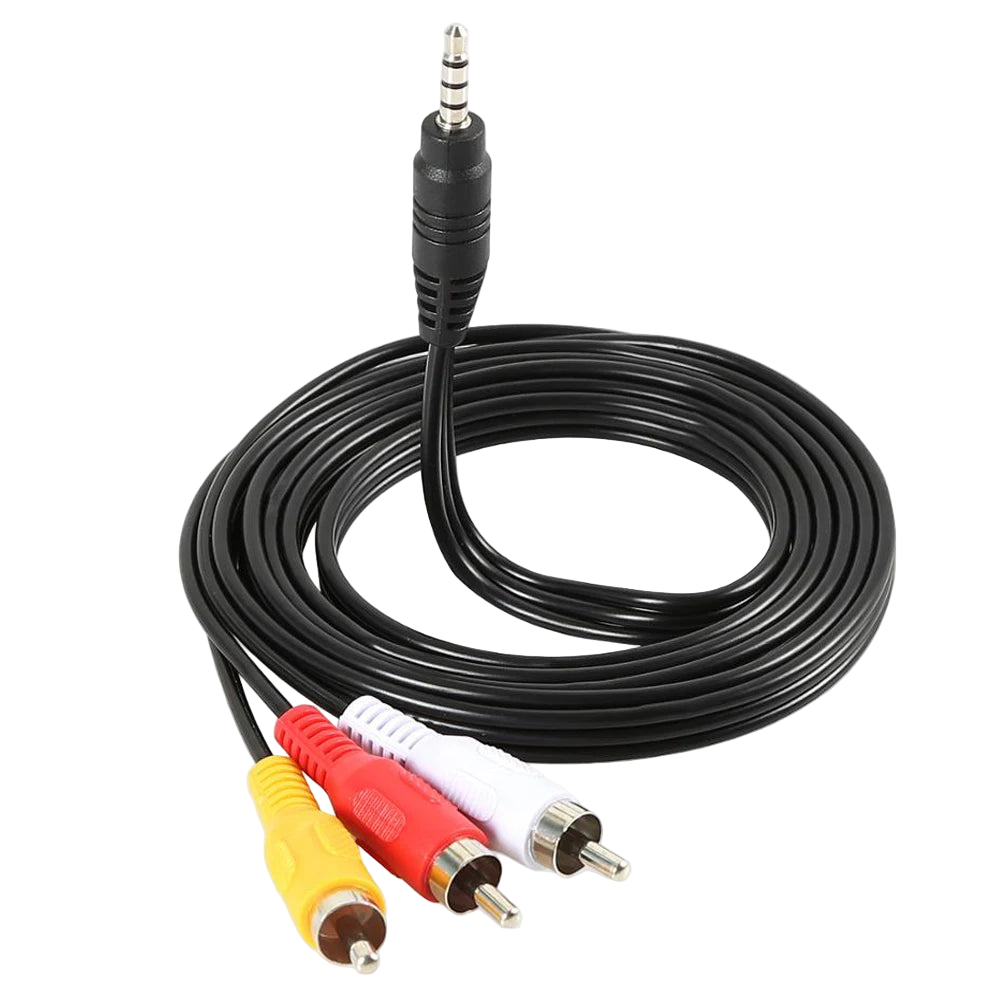 Кабель Jack 3.5 мм - 3 RCA AV тюльпан 1.5 м