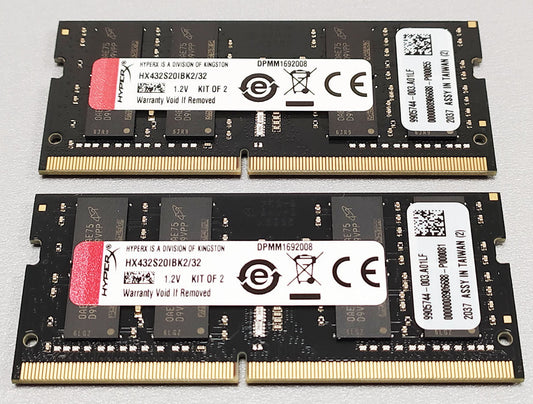 SODIMM 2*16Gb DDR4 3200MHz HyperX Impact HX432S20IB2K2/32