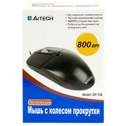 Мишка A4Tech OP-720 Black ps/2