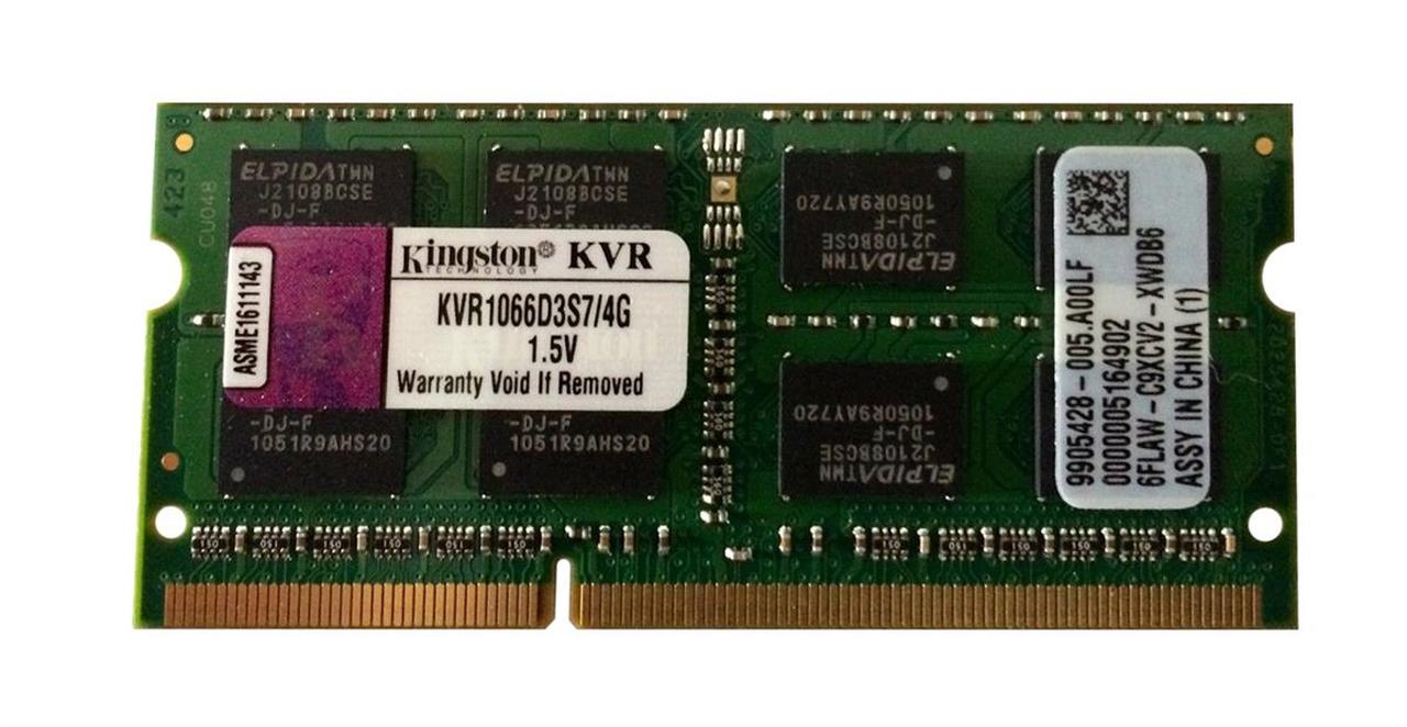 SODIMM DDR3 4Gb 1066MHz Kingston (KVR1066D3S7/4G)