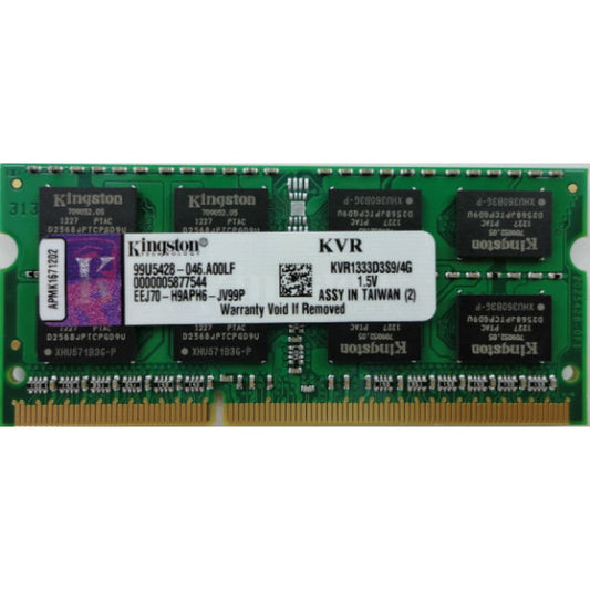 SODIMM DDR3 4Gb 1333 MHz Kingston (KVR1333D3S9/4G)