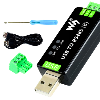 Конвертер USB-RS485, чипсет CH343, Industrial, Waveshare 22456