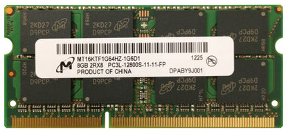 SODIMM 8 ГБ DDR3L-1600 Micron MT16KTF1G64HZ-1G6D1