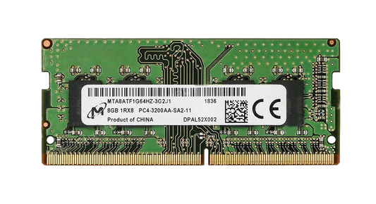 SODIMM 8Gb DDR4 3200MHz pc4-25600 Micron MTA8ATF1G64HZ-3G2J1