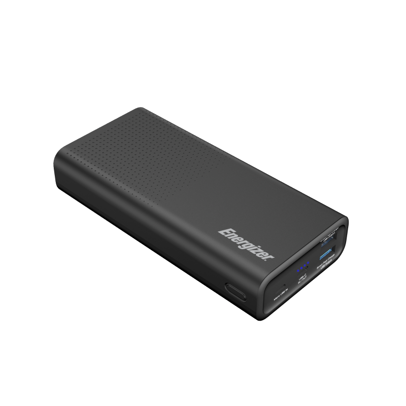 Батарея універсальна Energizer 20000 mAh, Li-pol, PD/20W, QC/3.0, Type-C/micro-USB, USB*2, black (UE20012PQ_BK)