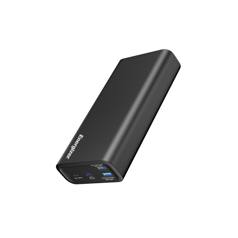 Батарея універсальна Energizer 20000 mAh, Li-pol, PD/20W, QC/3.0, Type-C/micro-USB, USB*2, black (UE20012PQ_BK)