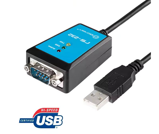 Кабель USB to RS232 FTDI 1 метр 3 LED