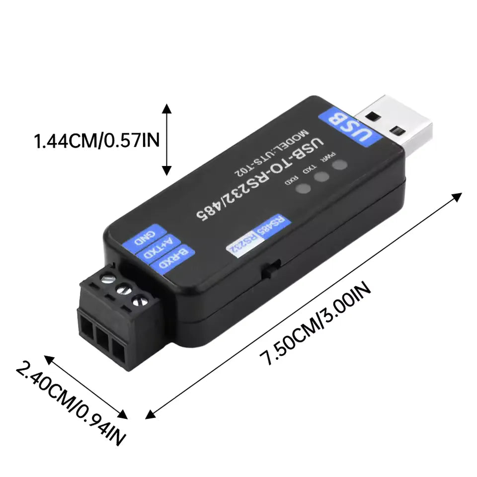 Промышленный USB конвертер к RS232/RS485 UTS-T02