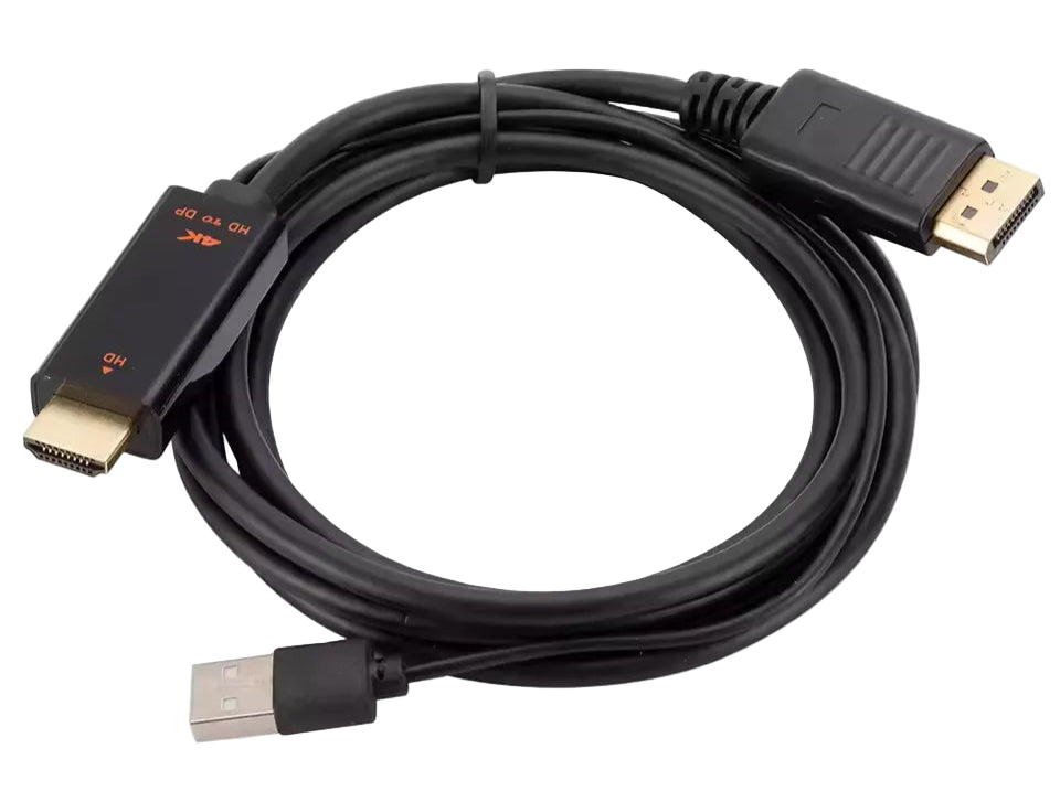 Кабель-конвертор HDMI to DisplayPort 4K 1.8м