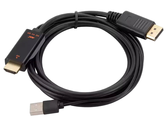 Кабель-конвертор HDMI to DisplayPort 4K 1.8м