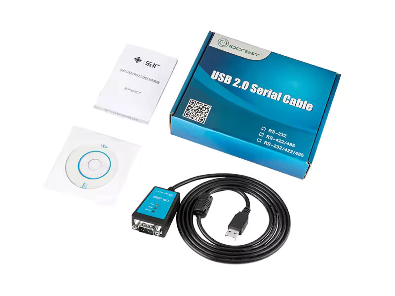 Кабель USB to RS232 FTDI 1 метр 3 LED