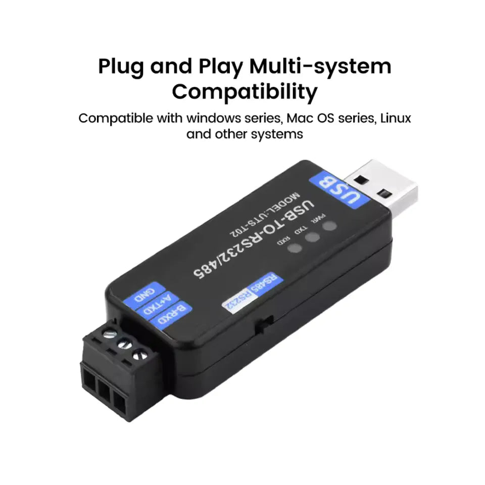 Промышленный USB конвертер к RS232/RS485 UTS-T02