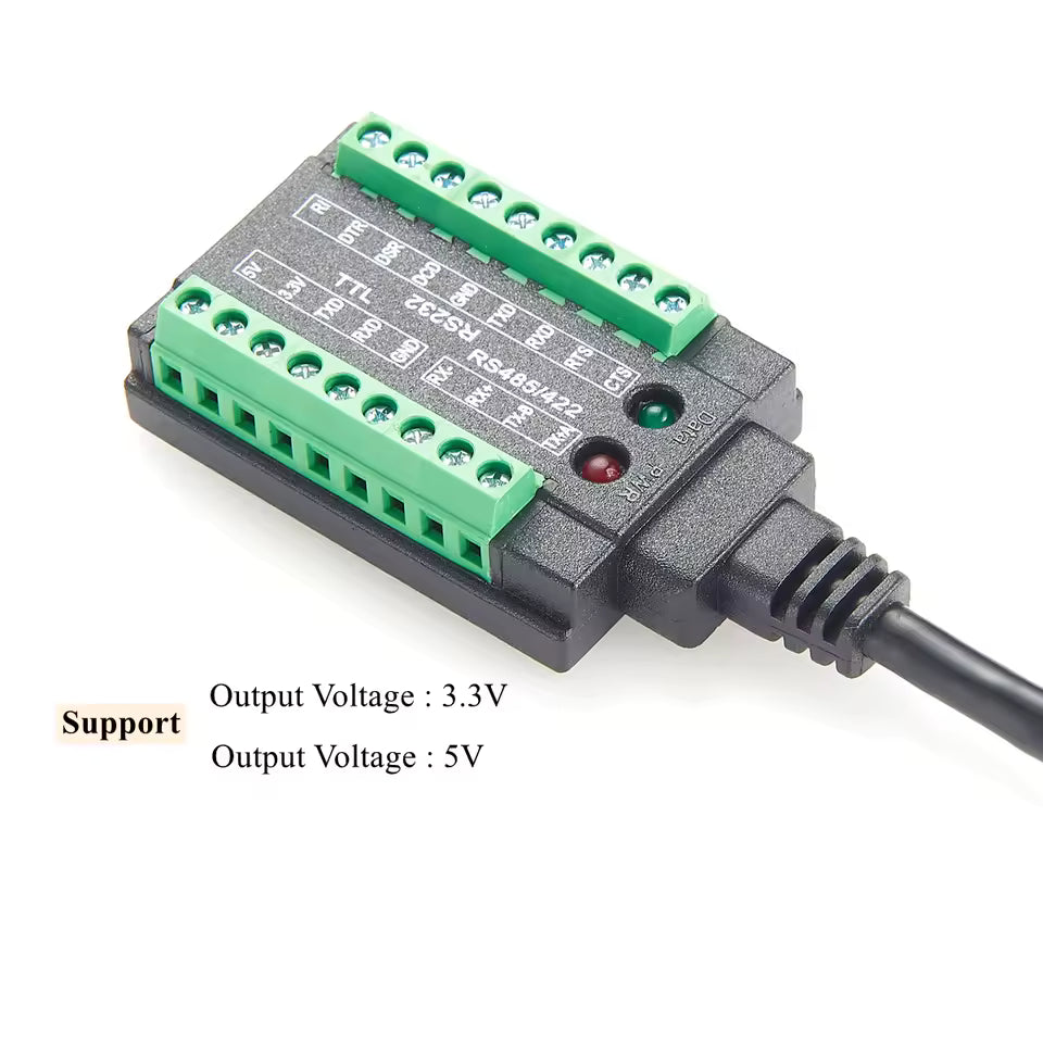 Ізольований USB-C > RS232/485/422/TTL конвертер PCM-KW-469