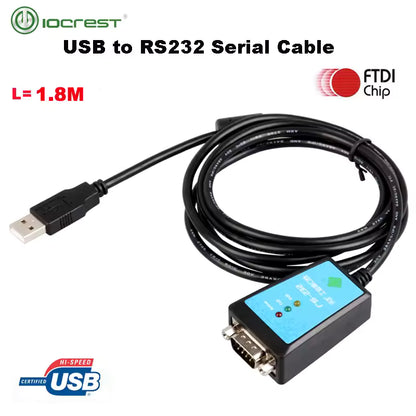 USB-RS232 FTDI Cable 1.5m 3 LED