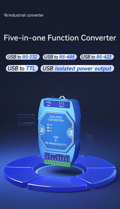 USB Type-C to RS485 / RS422 / RS232 / TTL converter, CDSENT, E810-U15C, CH340