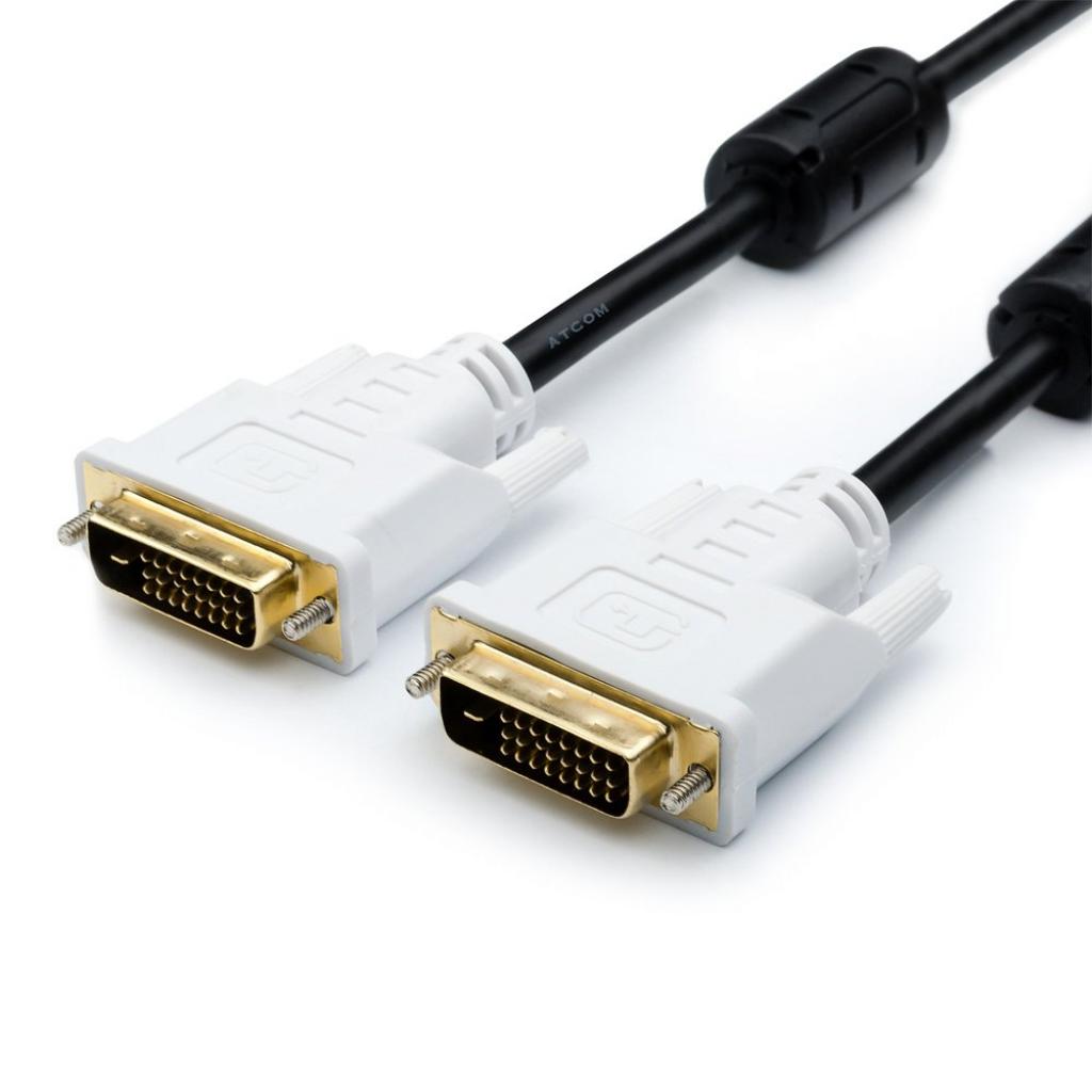 Кабель DVI to DVI 24+1pin 1.8 m Vinga VCPDCDVIMM1.8BK