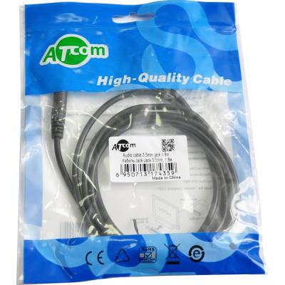 Кабель Jack 3.5mm male/Jack 3.5mm male 1.8m Atcom (17435)