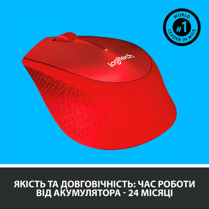 Мышка Logitech M330 Silent Plus Red (910-004911)