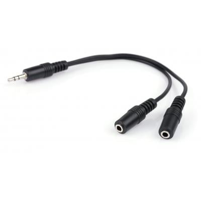 Переходник Jack 3.5mm M/2хF 0.2m Vinga (3.5STMF02-0.2)
