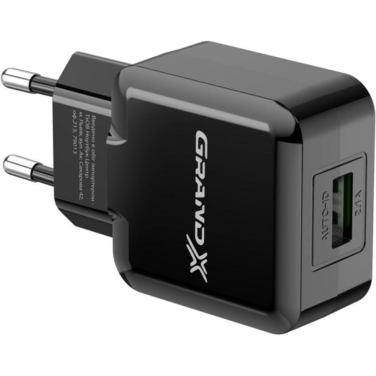 Зарядное устройство для Grand-X CH-03B (5V/2.1A) Black (CH-03B)