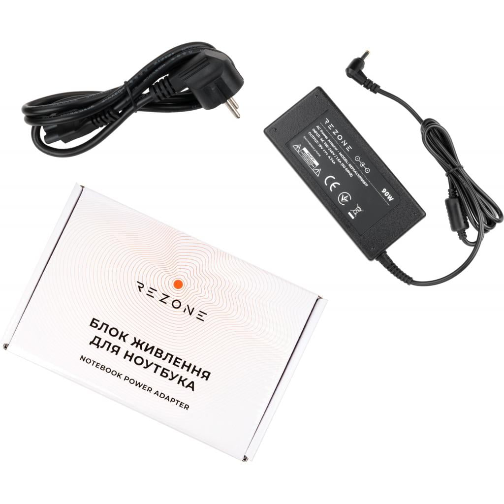 Адаптер питания для ноутбука Rezone ACER 90W 19V 4.74A разъем 5.5*1.7 (RZPSAC90195517)