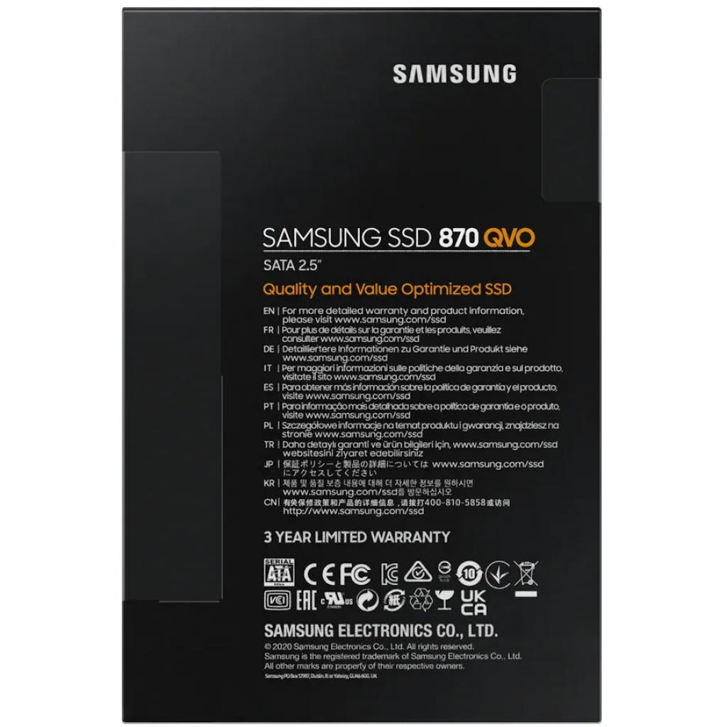 Накопичувач SSD 2.5" 8TB 870 QVO Samsung (MZ-77Q8T0BW)